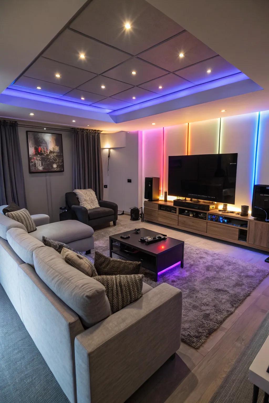 Establish the perfect ambiance with adaptive ambient light, suited for every occasion.