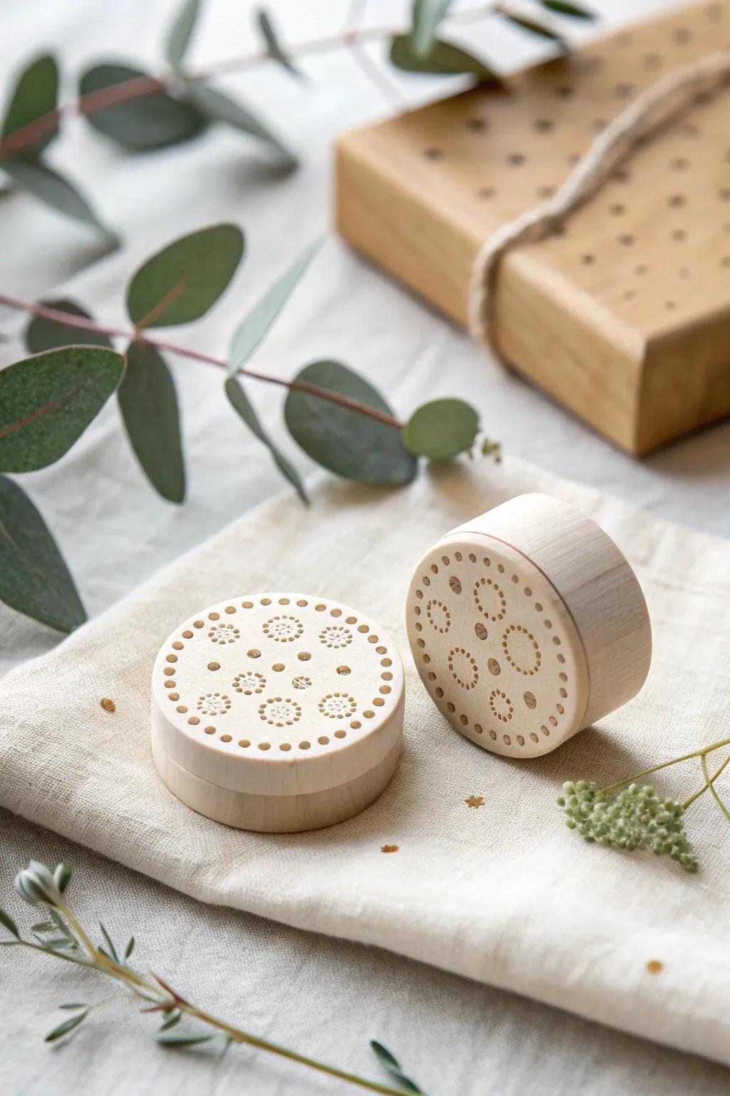 Incorporate a frolicsome nuance into your initiatives through this endearing circular fleck modeling compound impression.