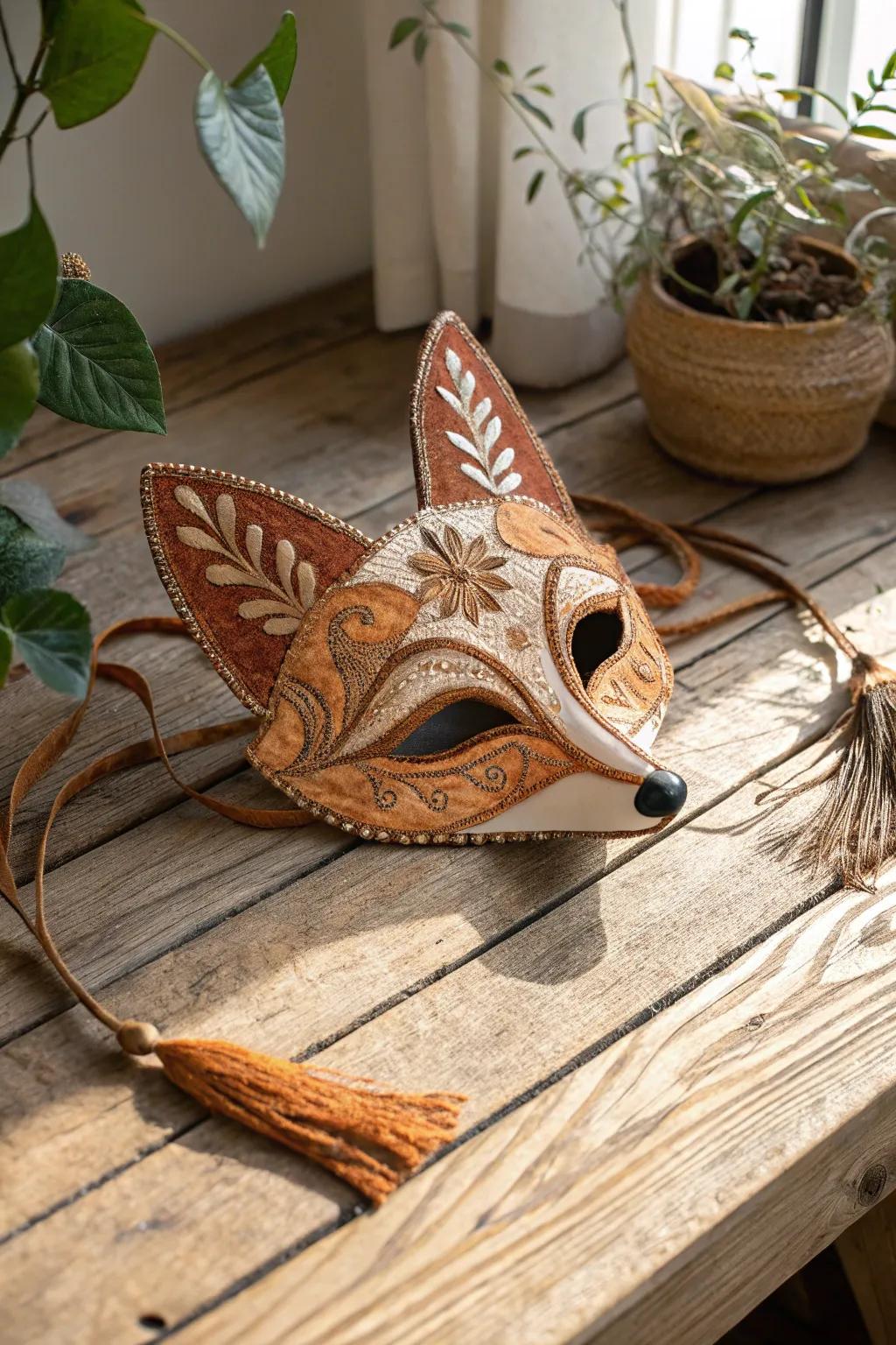 Embrace the whimsy of the woods with handcrafted forest creature masks.