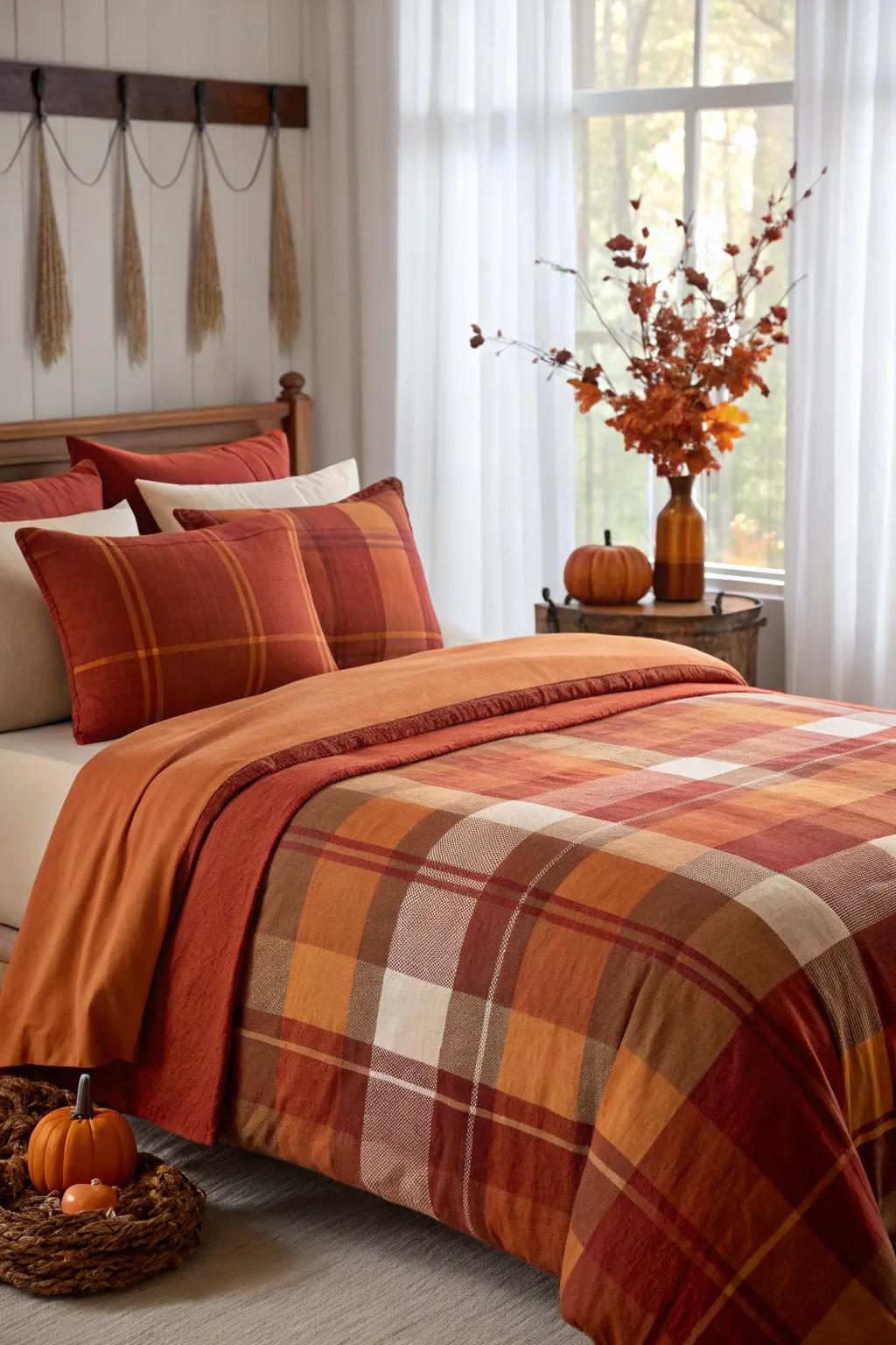 Flannel sheets provide warmth and comfort.