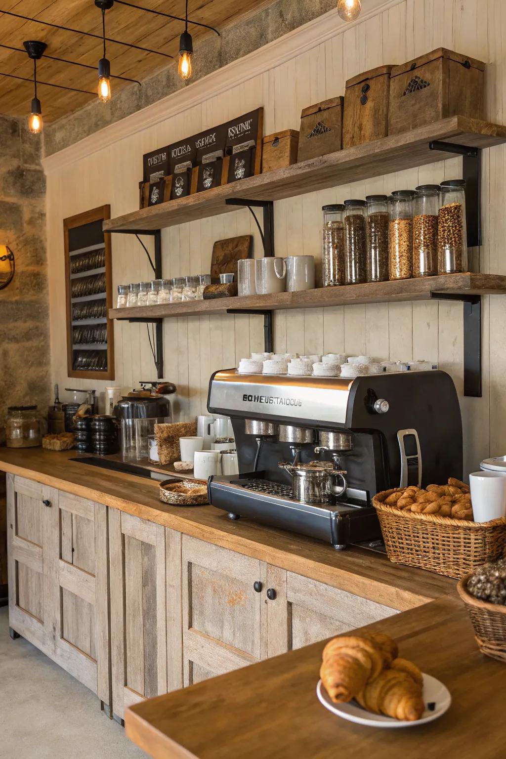 Efficiency harmonizing style through the accurate coffee machine setting.