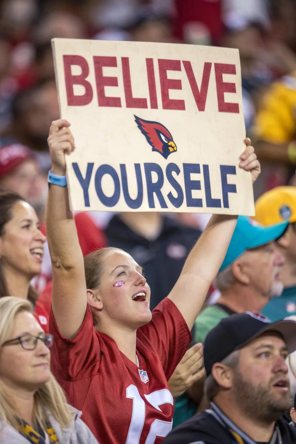 Inspirational quotes motivate both fans and players.