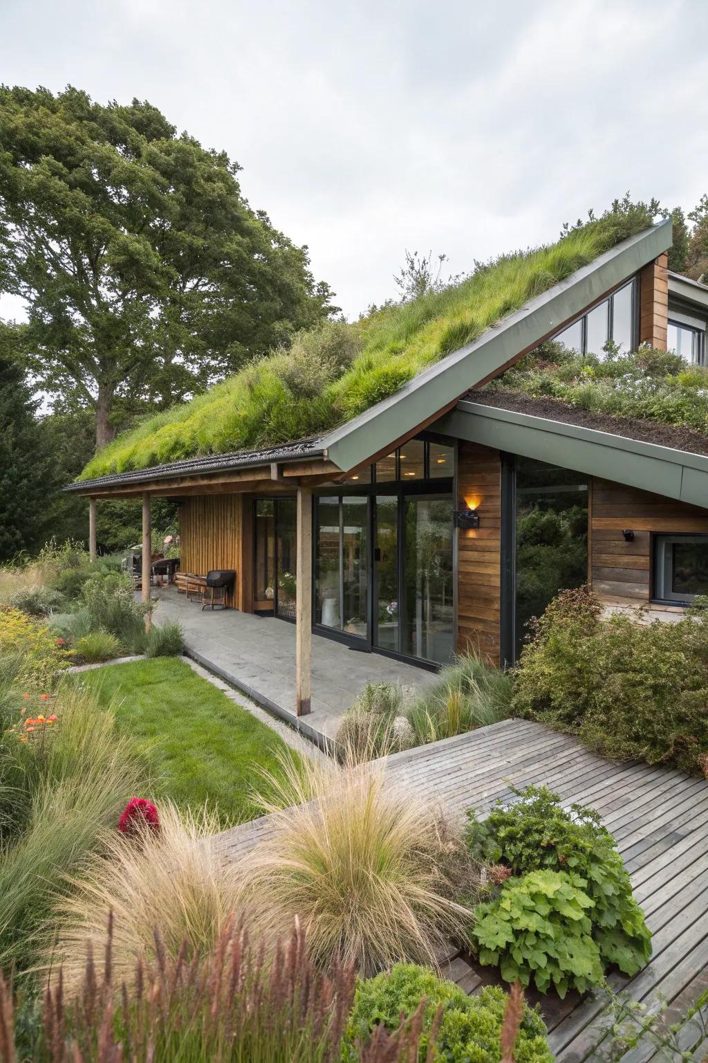 A living roof for bringing nature home.