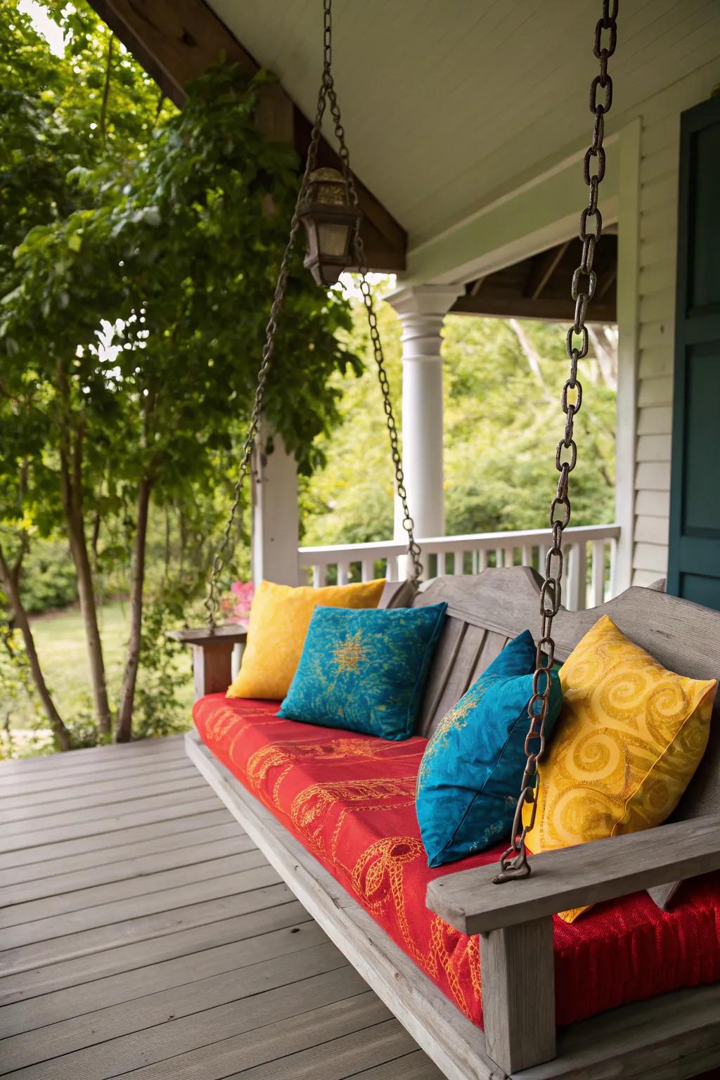 Add a splash of color with vibrant accents.