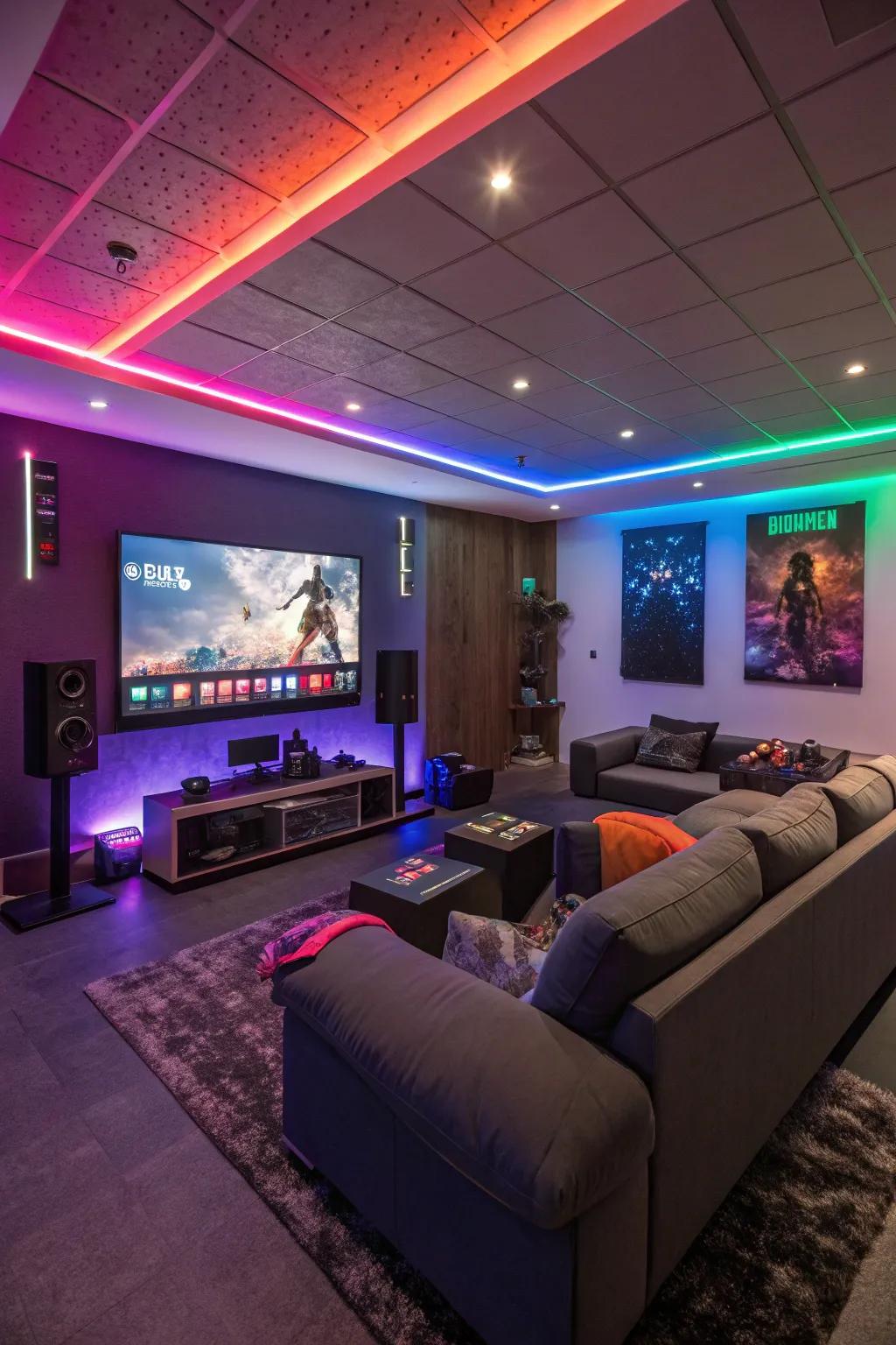 Intelligent lighting caters to your gaming manner.