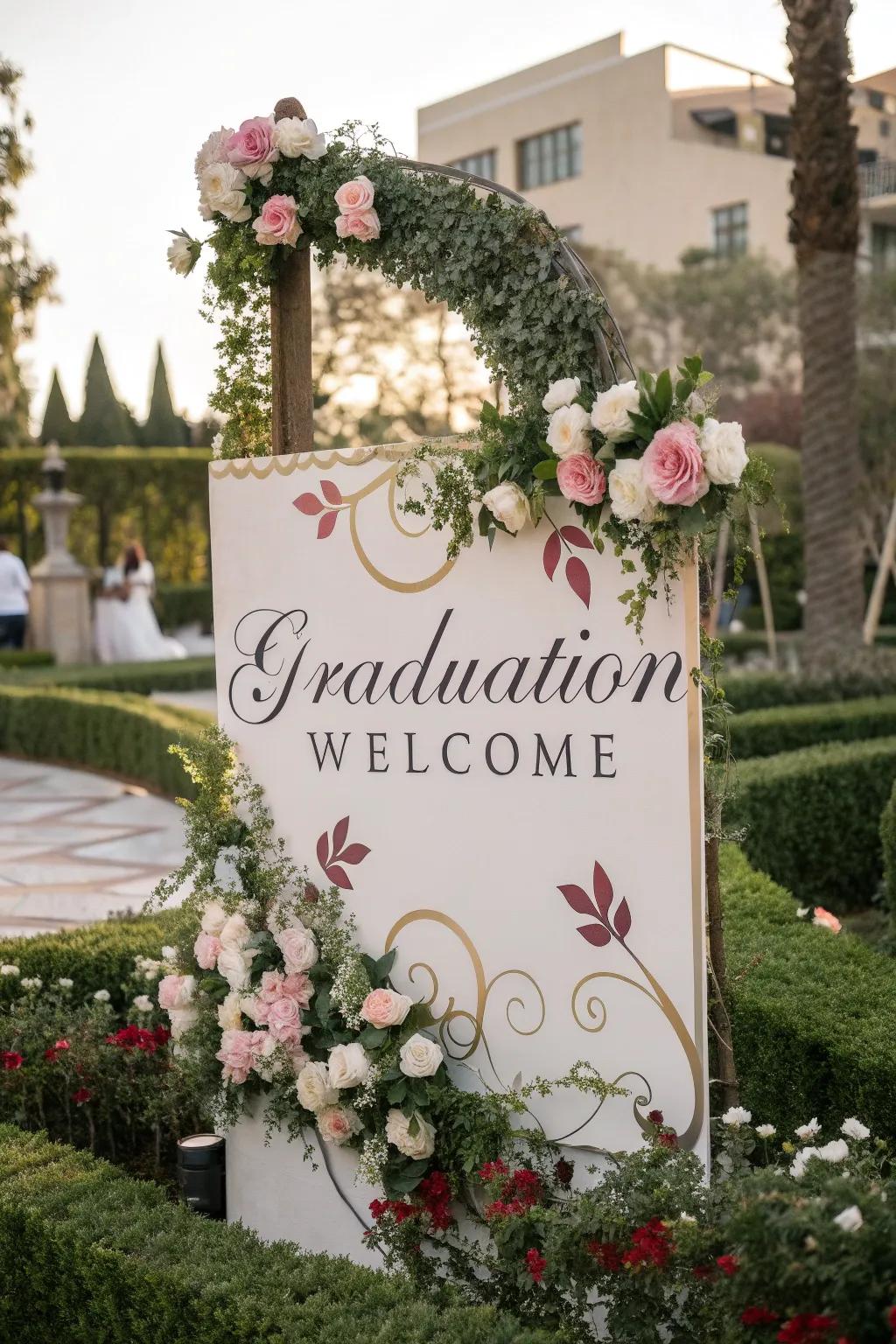 Add elegance with chic floral motif markers.