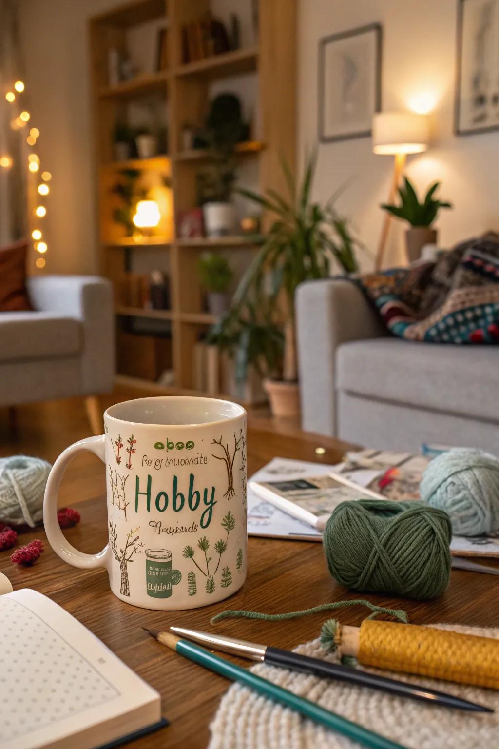 A mug that embraces granddad's passions.