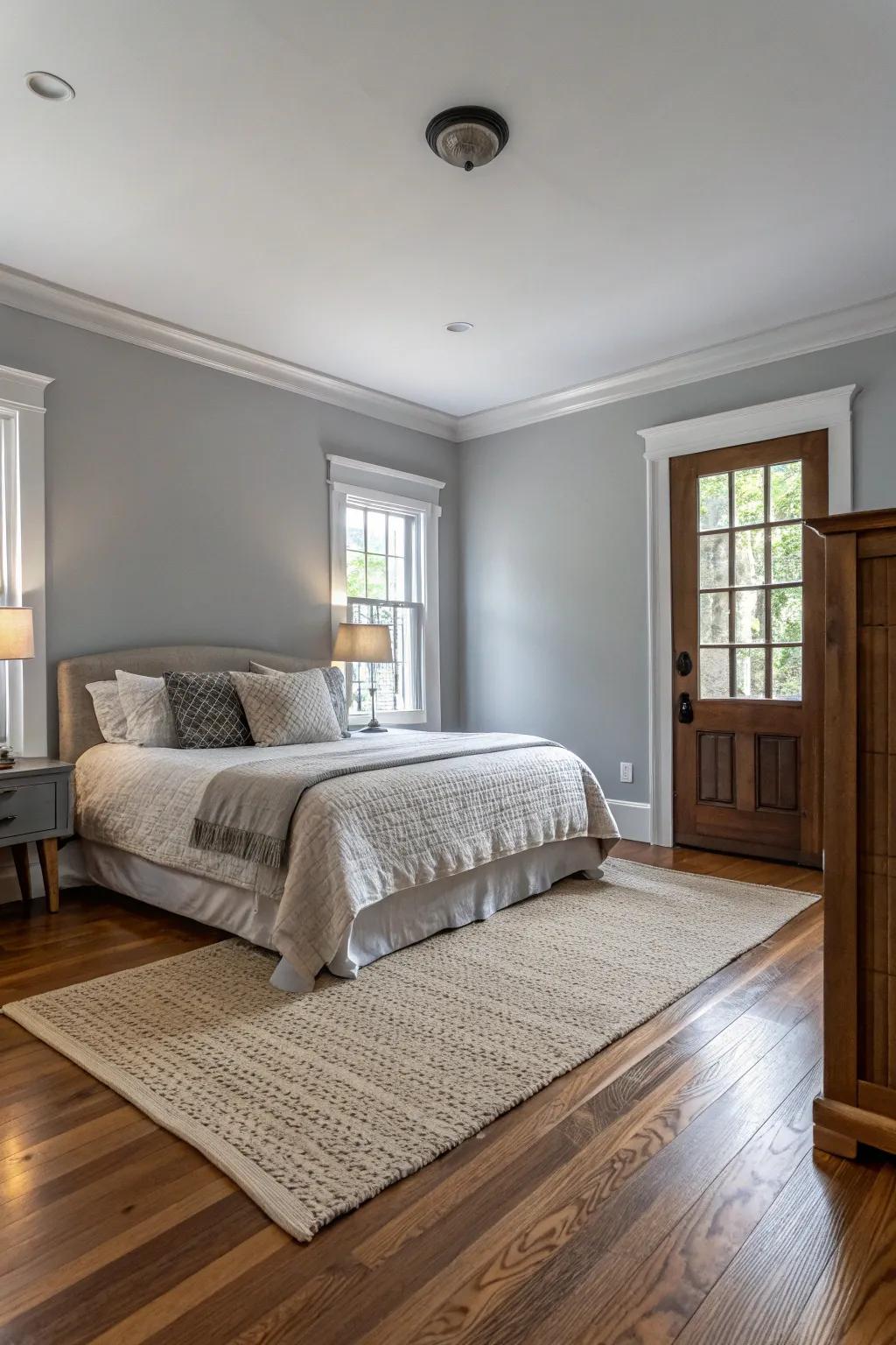 Harmonious flooring brings the space together.