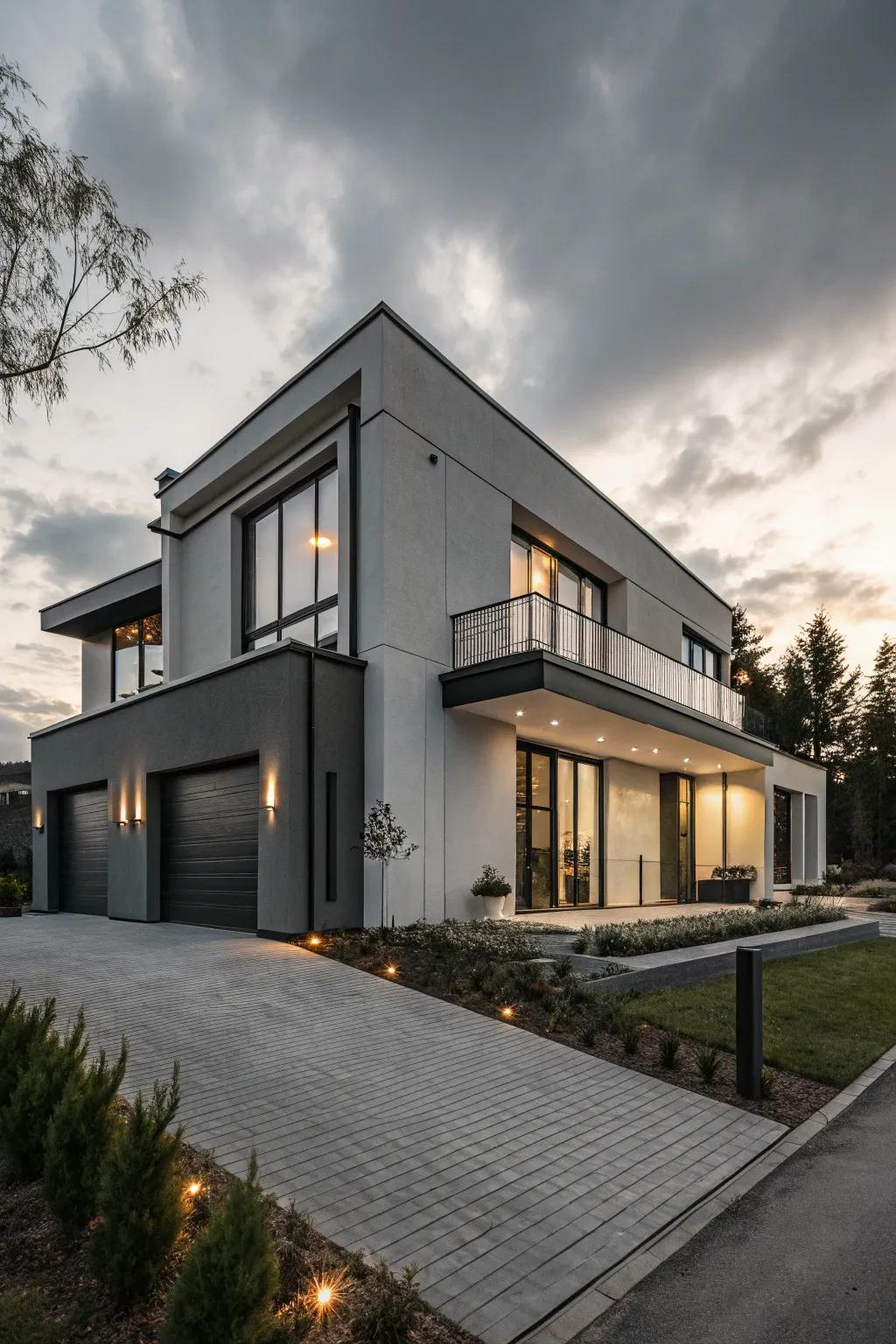 A grey tonal shift provides a subtle yet sophisticated look.