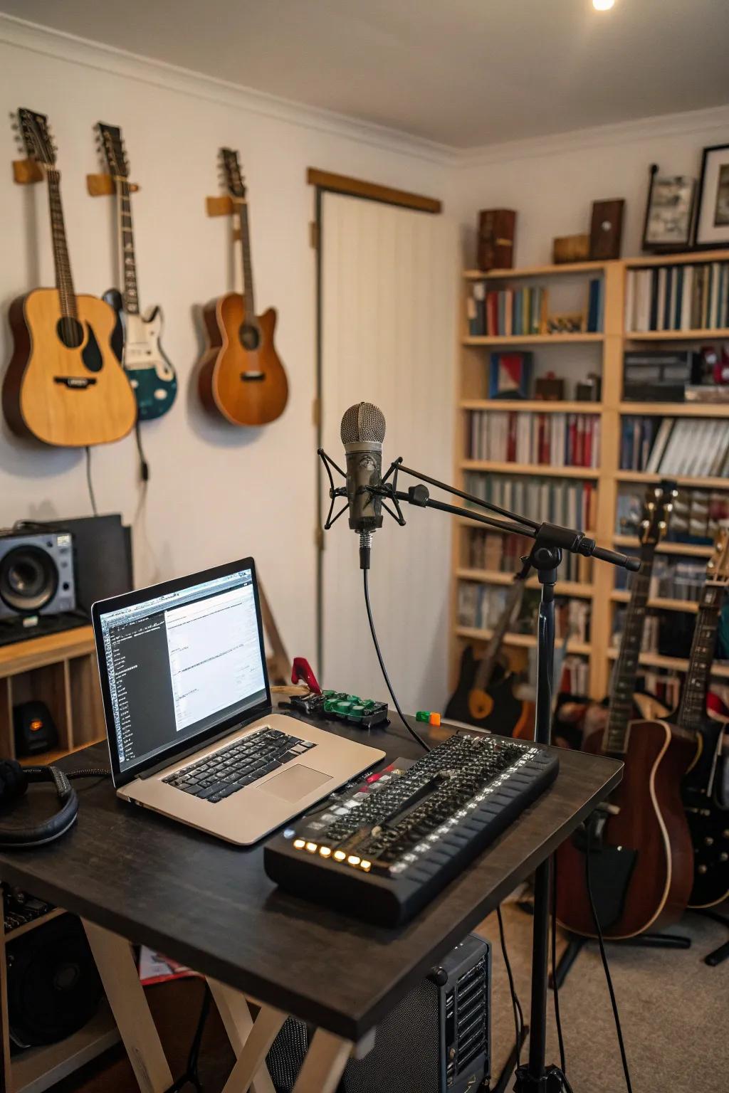 Seize inspiration with a recording setup.