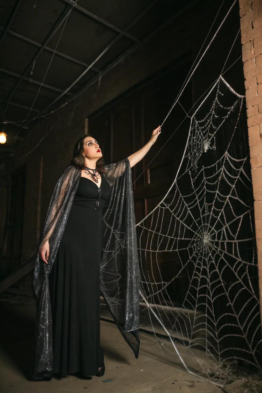 Govern the night as a sophisticated spider queen.
