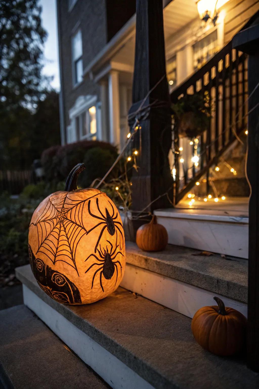 Creepy insect designs add a spooky touch to your Halloween decor.