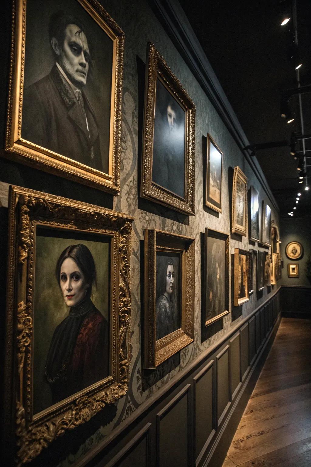 Macabre partition art can transform your expanse into a haunted gallery.