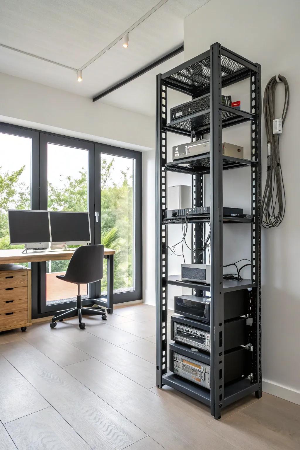 Choose an open-frame design for a sleek and modern aesthetic.