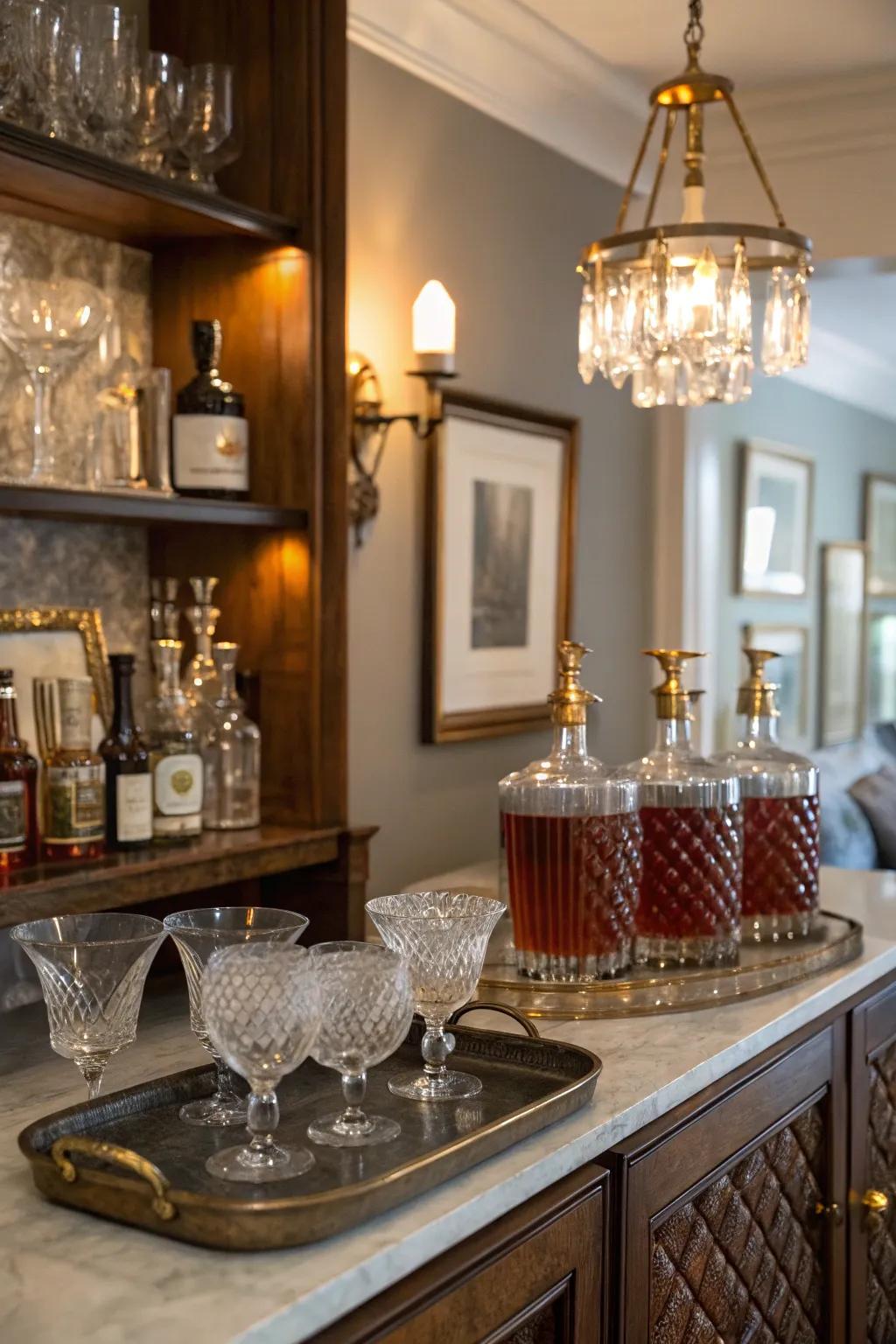 Time-honored components impart timeless appeal to your bar.