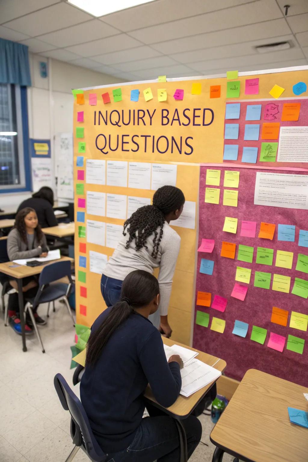 Questions that encourage critical thought and student interaction.