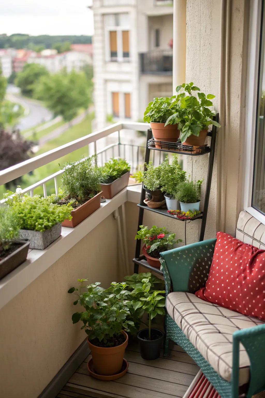 With clever plant arrangements, you can get the most out of small spaces.