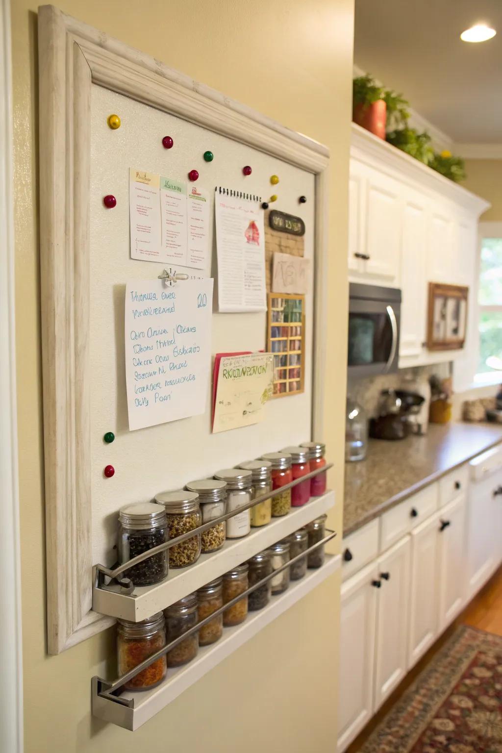 Convenience converges with structure through a ferrous spice module.