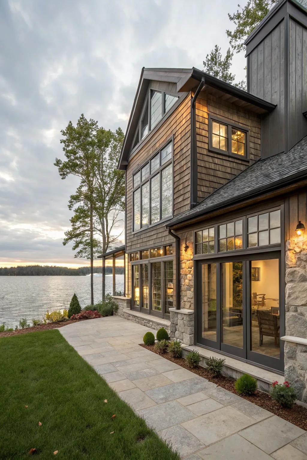 A harmonious mix of contemporary and classic design components.