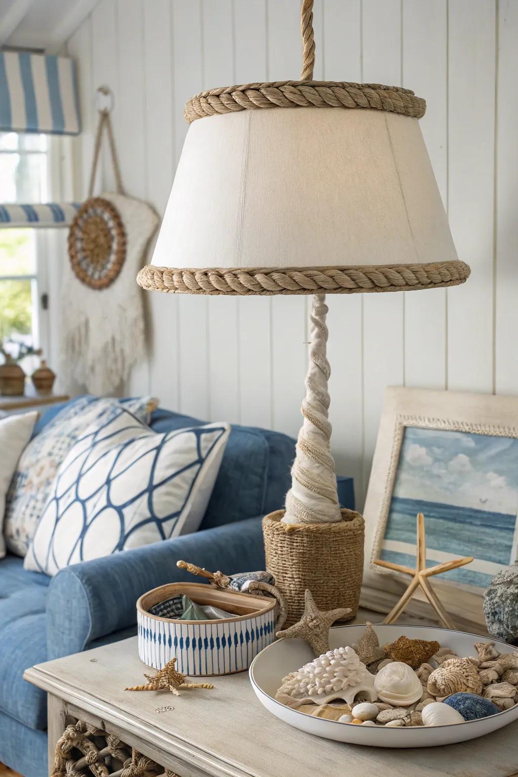 <strong><em>Bring an earthy touch with organic string accents on your lampshade.</em></strong>” loading=”lazy” class=”pimg”>
	</picture><figcaption><strong><em>Bring an earthy touch with organic string accents on your lampshade.</em></strong></figcaption></figure>
<p><strong><em>String trim brings a natural and earthy sensation to your lampshade.</em></strong> I’ve used it in my beach-themed guest room for a relaxed vibe.</p>
<h3>You might like:</h3>
<ul class=