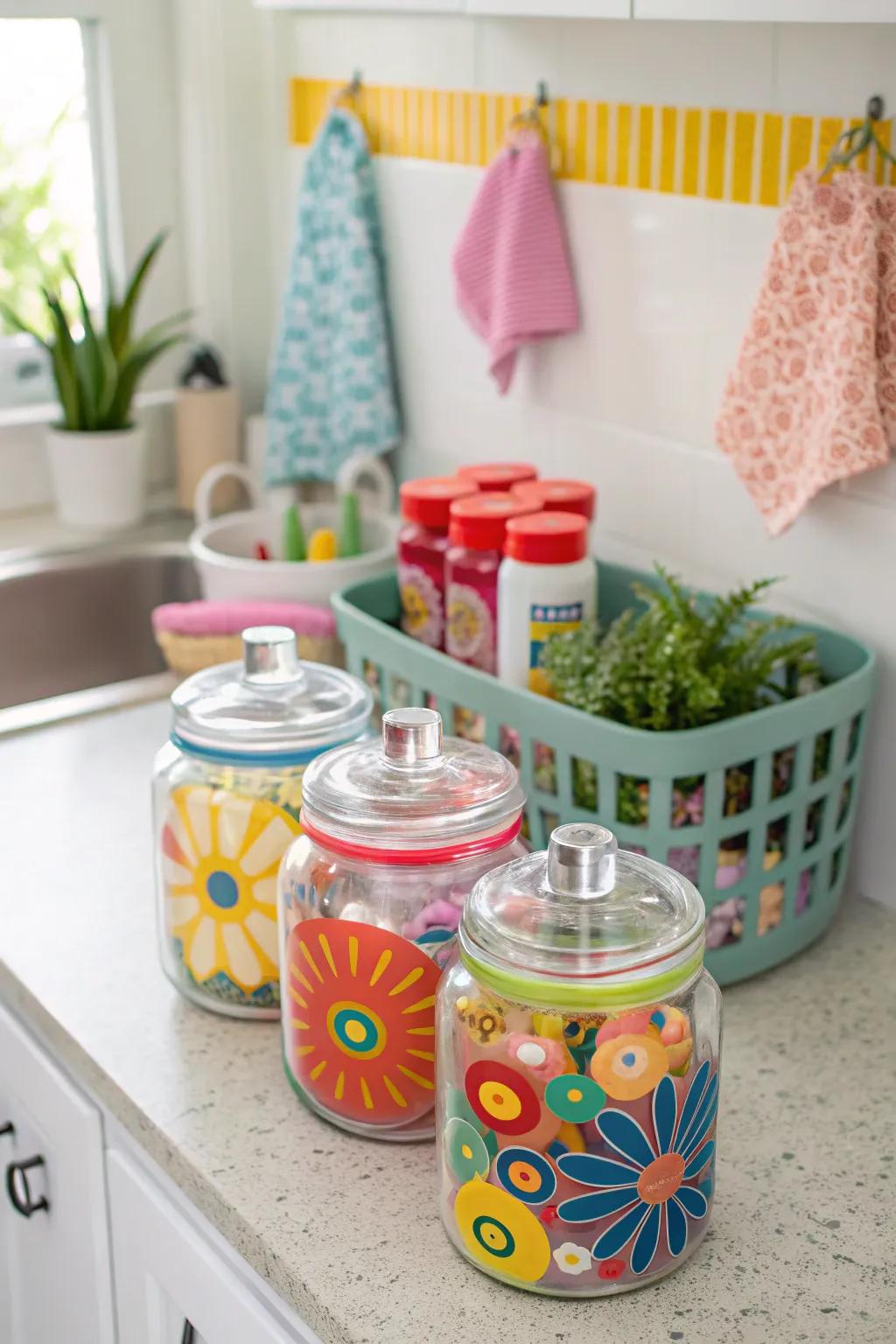 Bespoke vibrant fasteners infuse a playful energy into your space.