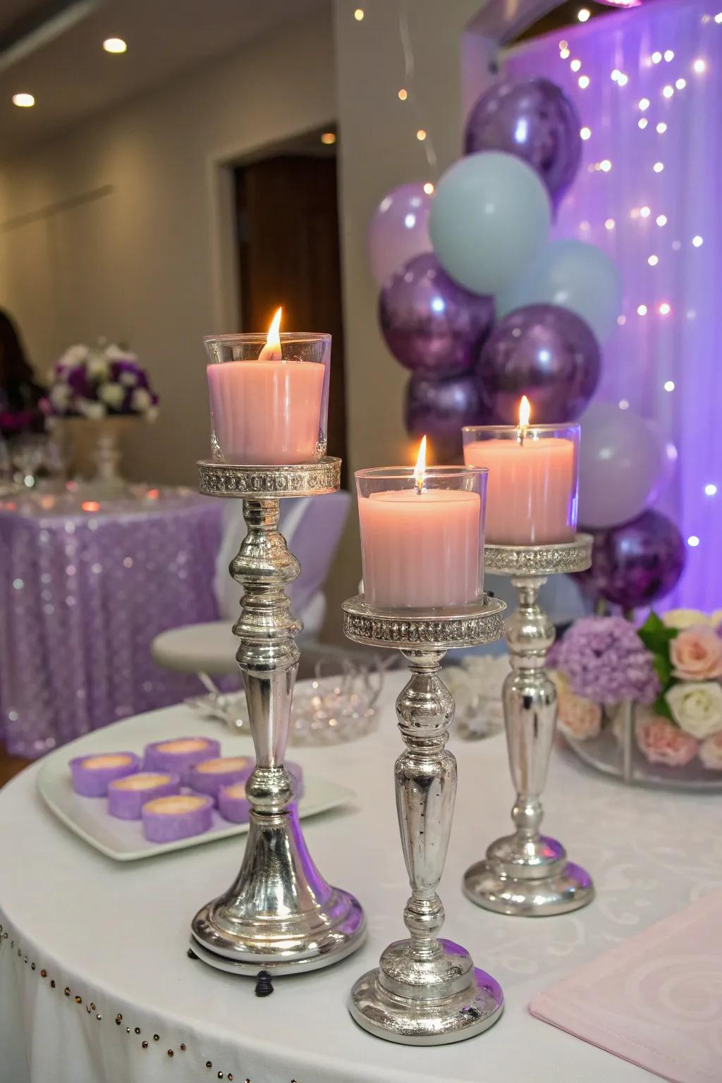 Scented fragrance sticks that provide warmth and a pleasant aroma to the celebration.