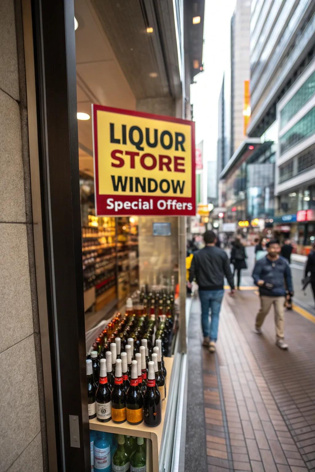 Special offer signs drive interest and foot traffic.