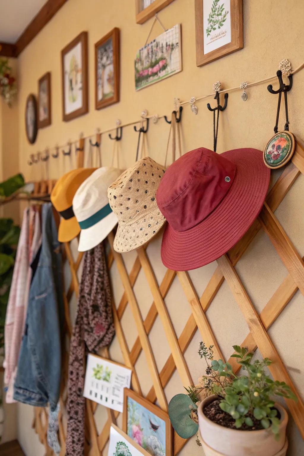 Peg racks combine practicality with rustic charm.