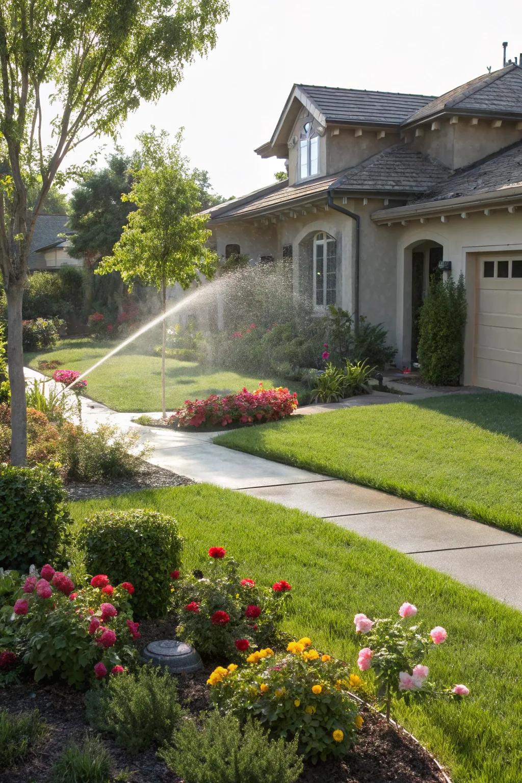 Automated watering keeps your garden hydrated effortlessly.