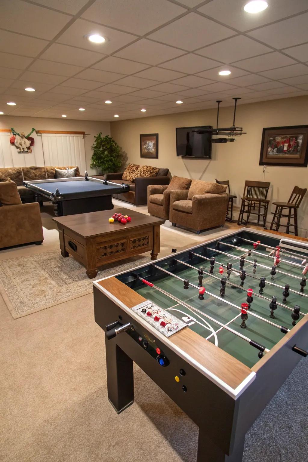 Infuse a competitive spark into your man cave with interactive games.