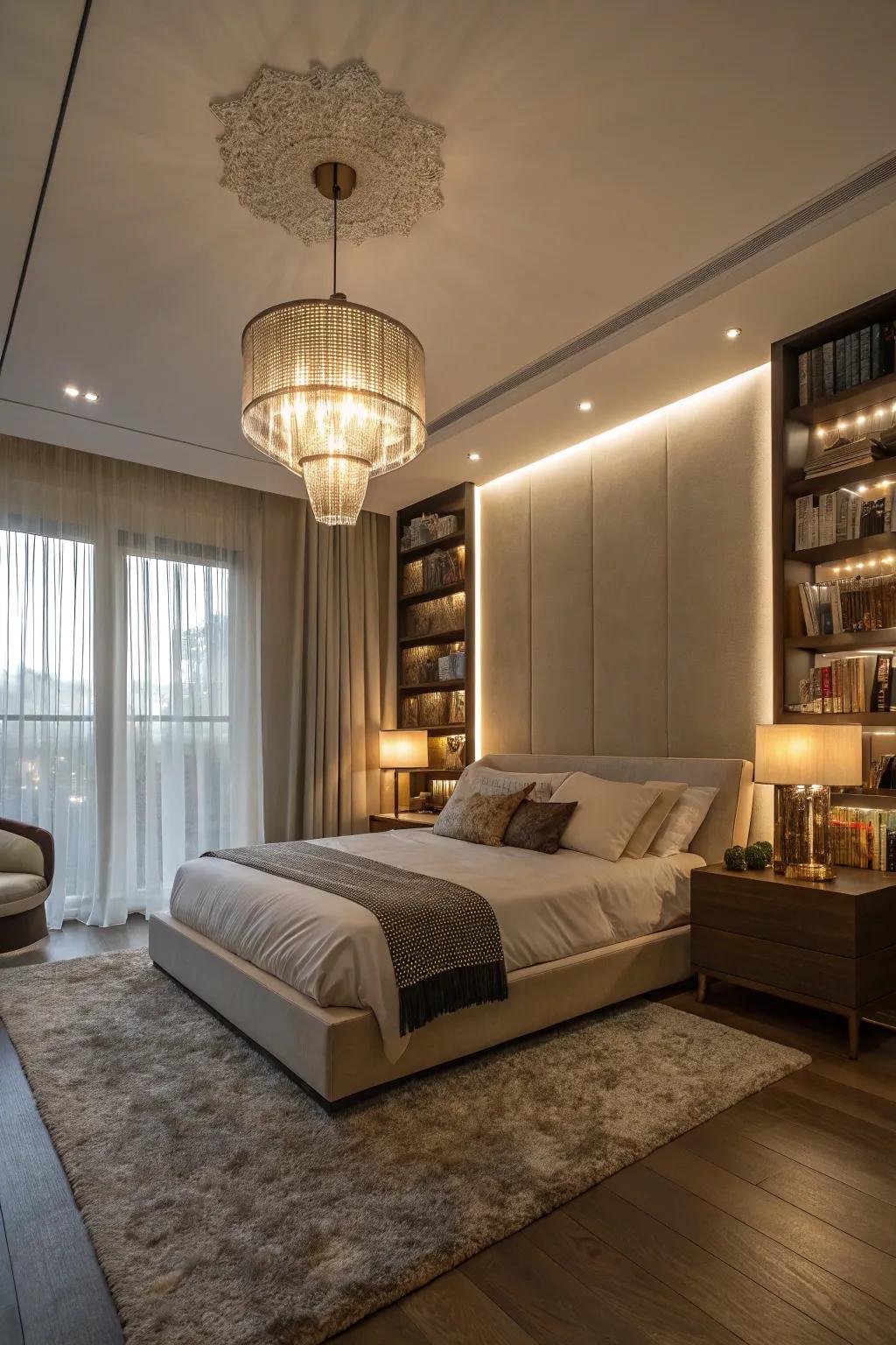 Functional lighting doubles as decorative elements in your design.