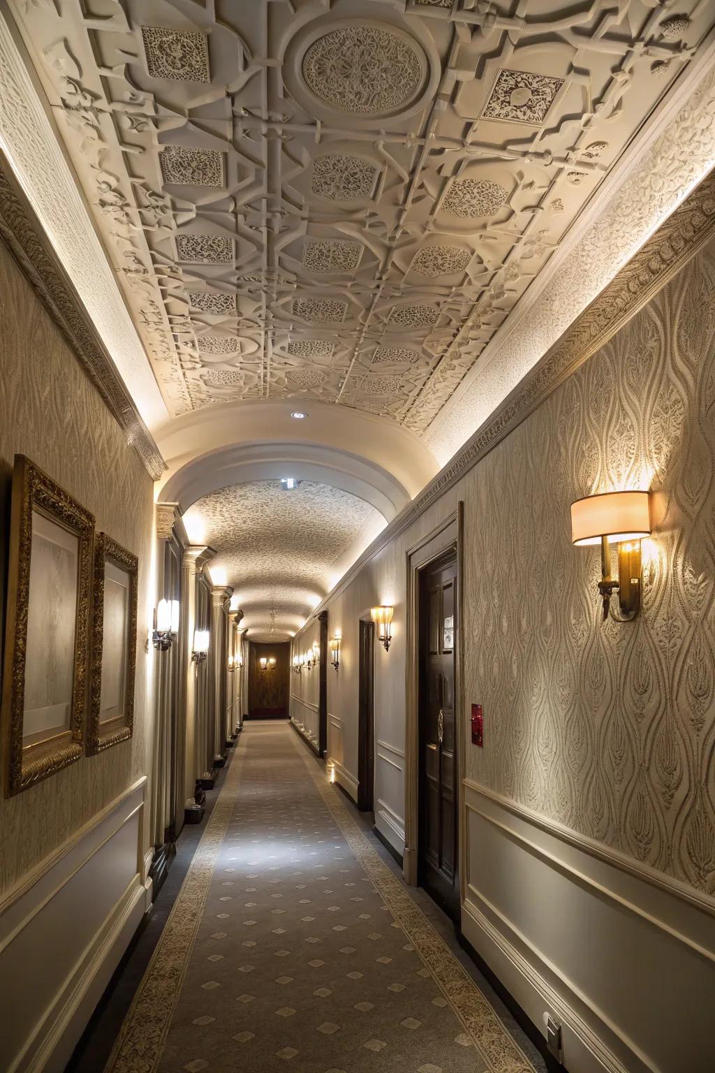 Textured finishes inject dimension and character.