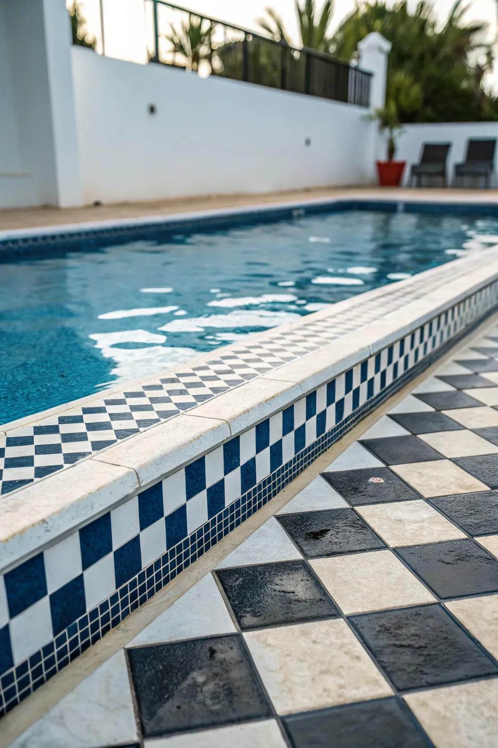 Checkerboard patterns present timeless charm.