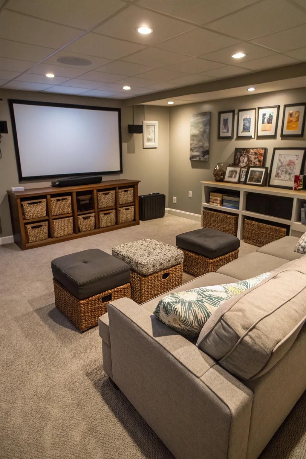 Selecting dual-purpose furniture means you don't have to sacrifice aesthetics for functionality.