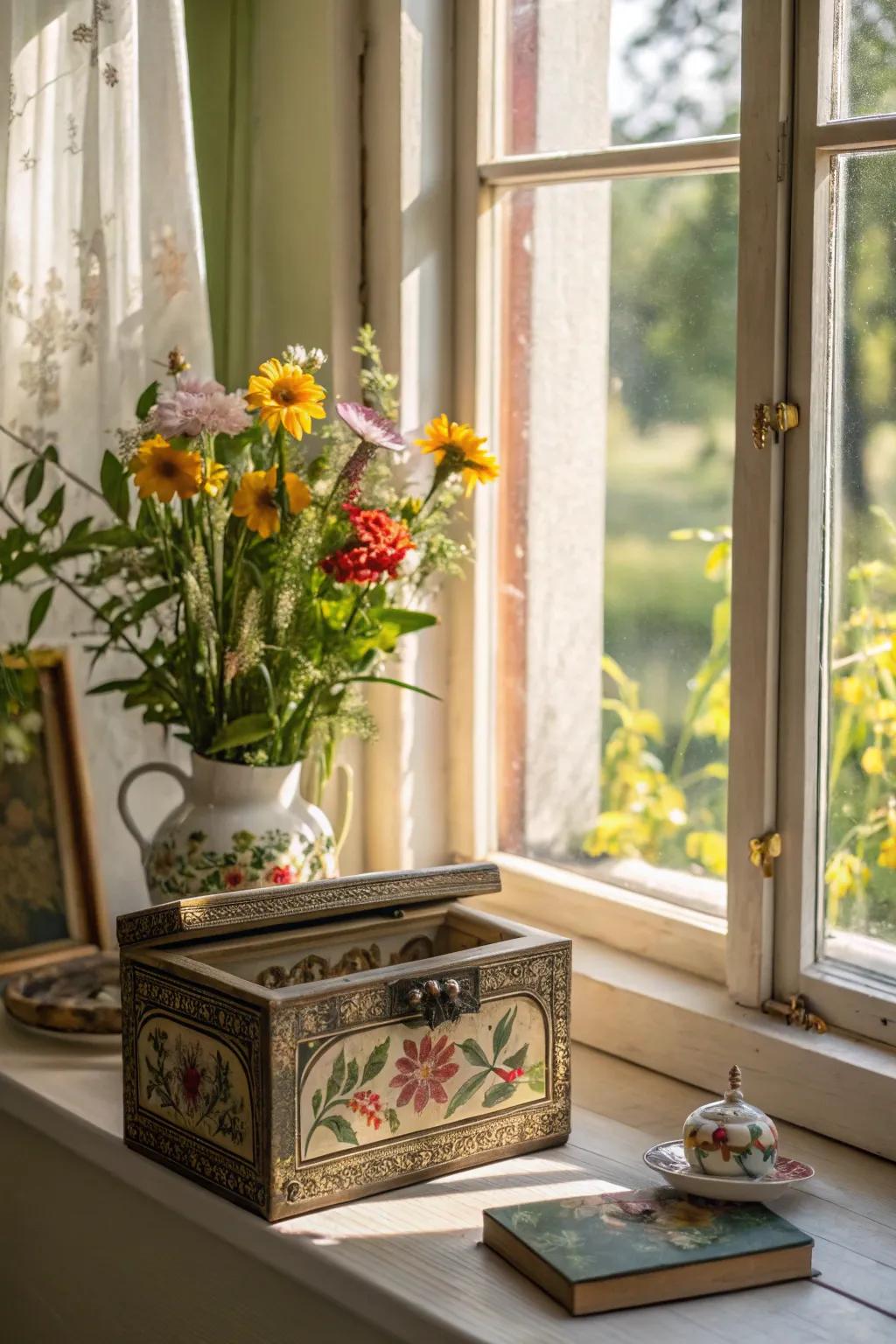 A nature-evoking melody chest that ushers the outdoors inside.