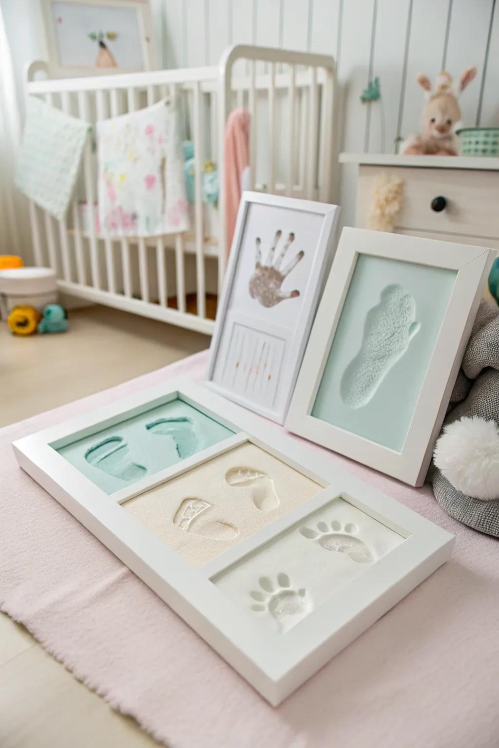 Footprint kits make lasting memories of a newborn's first days.