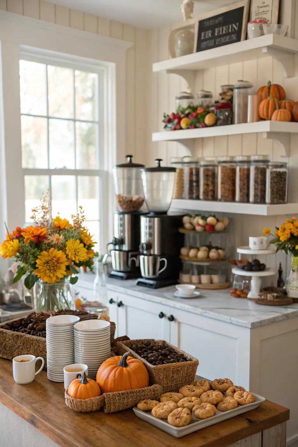 Periodic decore swaps maintain your coffee bar new and full of energy.