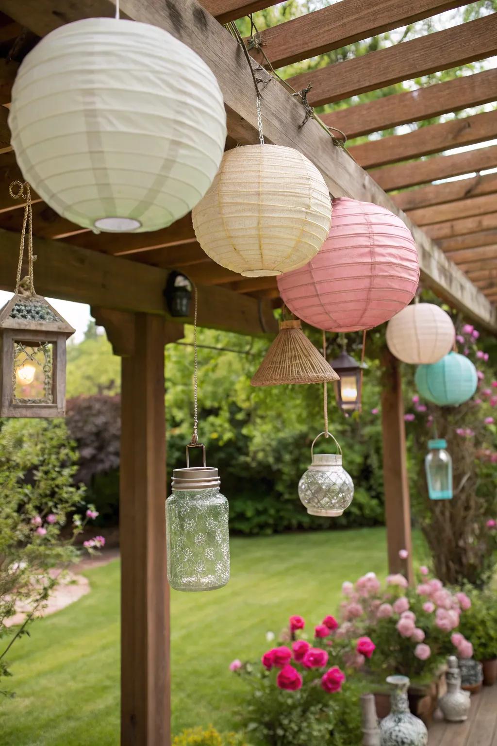 Ornamental trimmings personalize and enhance your pergola's ambiance.