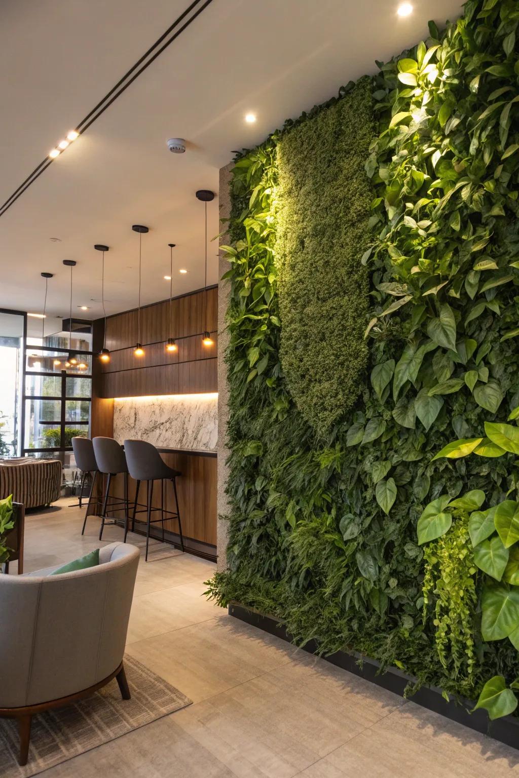 A backdrop of foliage proffers a vibrant and natural setting for pictures.