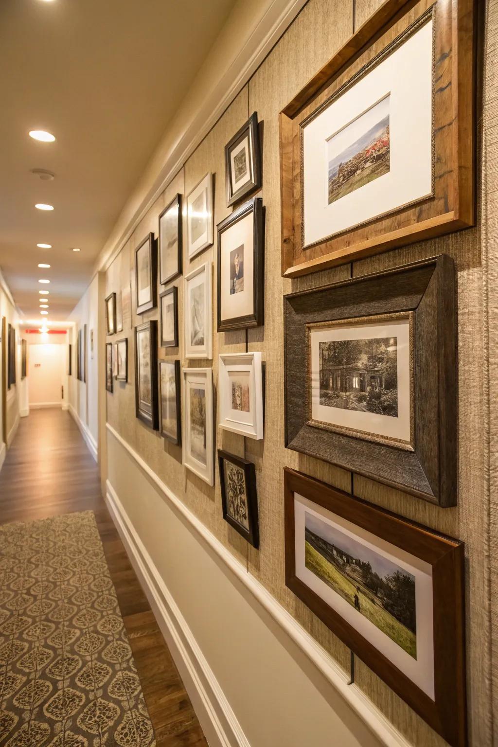 Layers of dimensions heighten the intrigue and visual richness of your wall.
