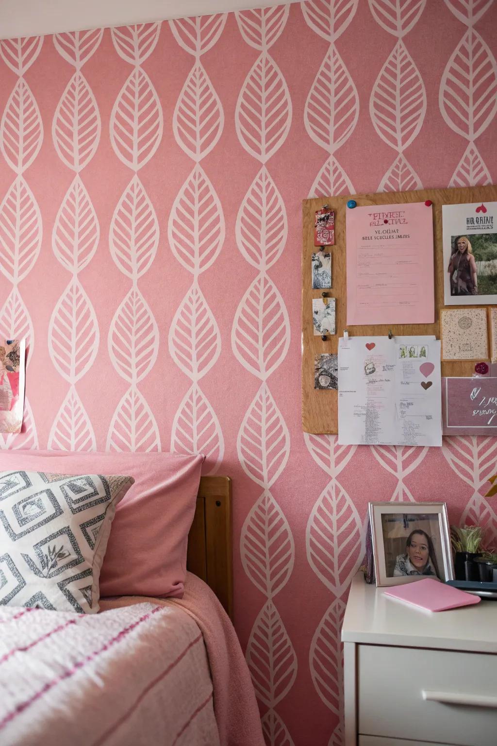 Peel-and-stick wallpaper offers a temporary yet stylish update.