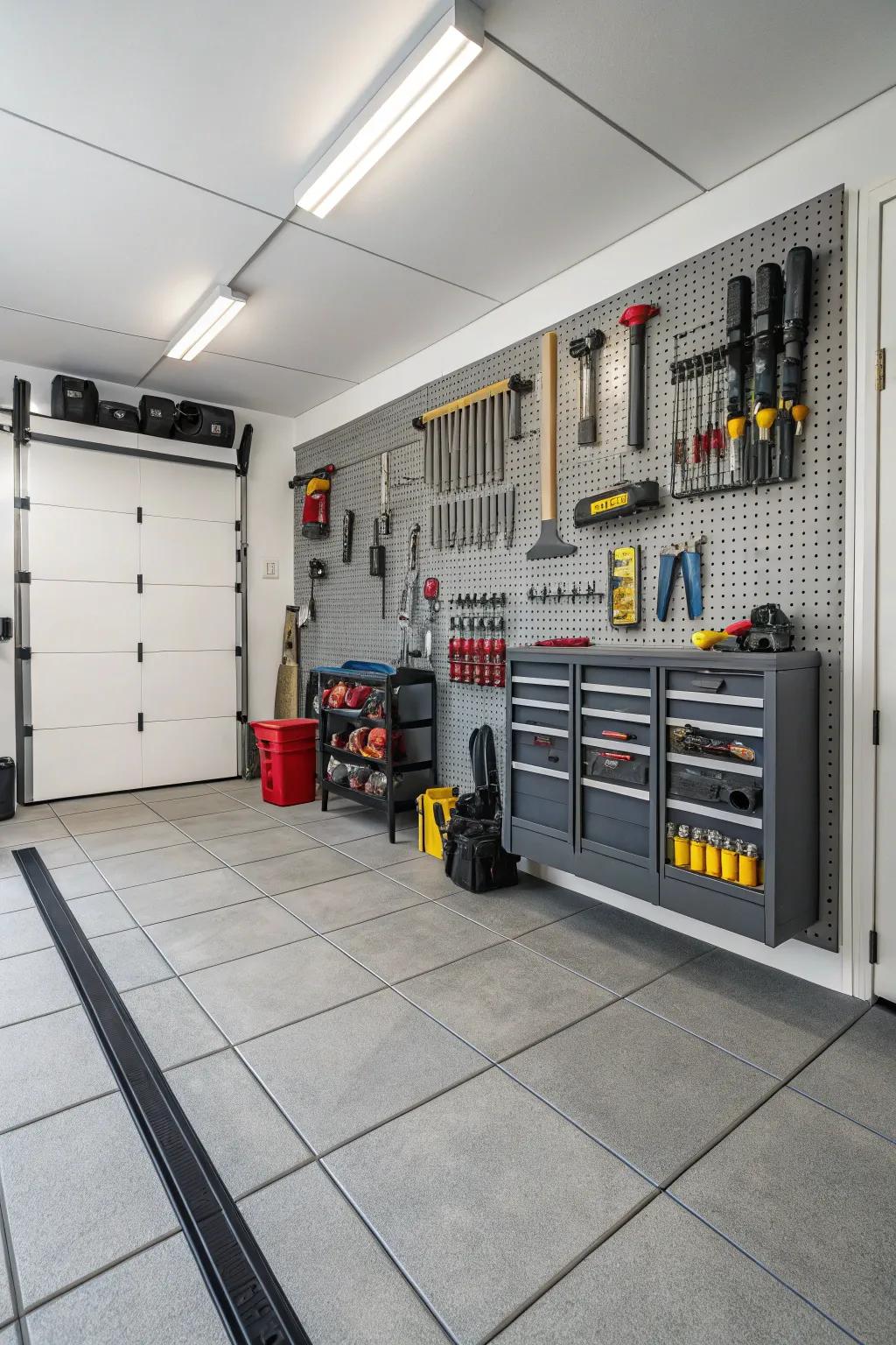 Create visual depth with a staggered square layout.
