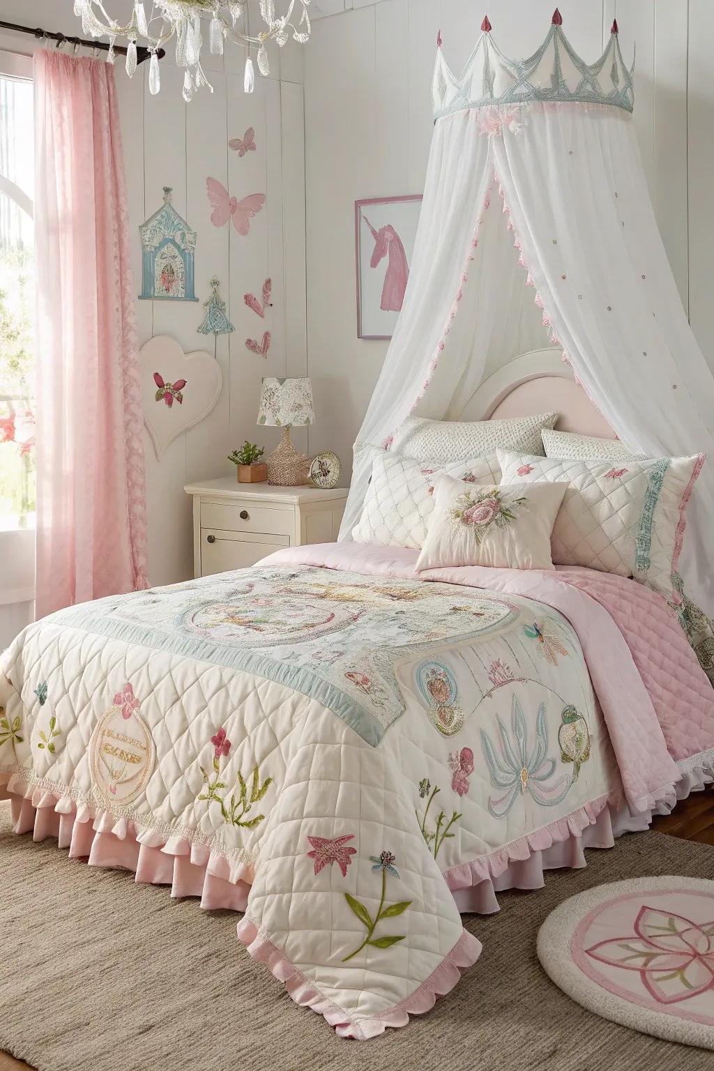 Lavish bedding elevates the room's sophistication.