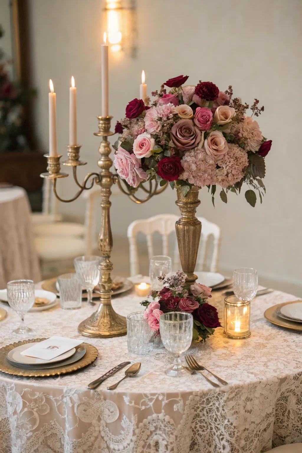 Candelabras introduce romantic opulence to any table setting.