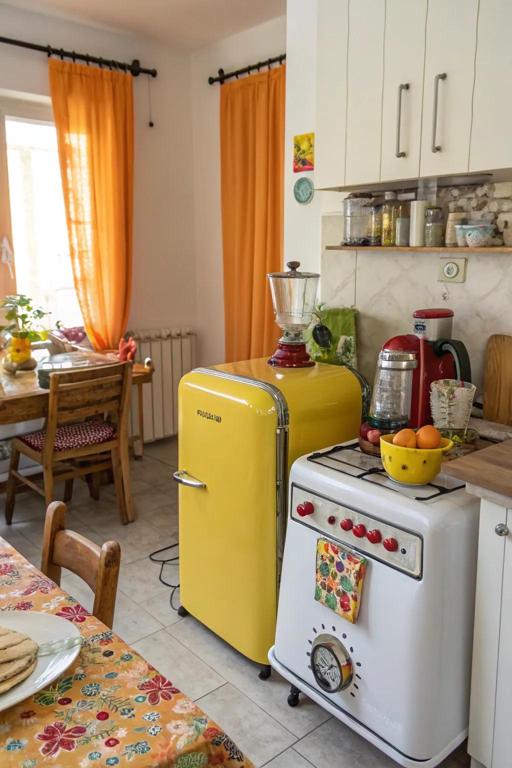 Give your kitchen a retro makeover with vintage appliances.