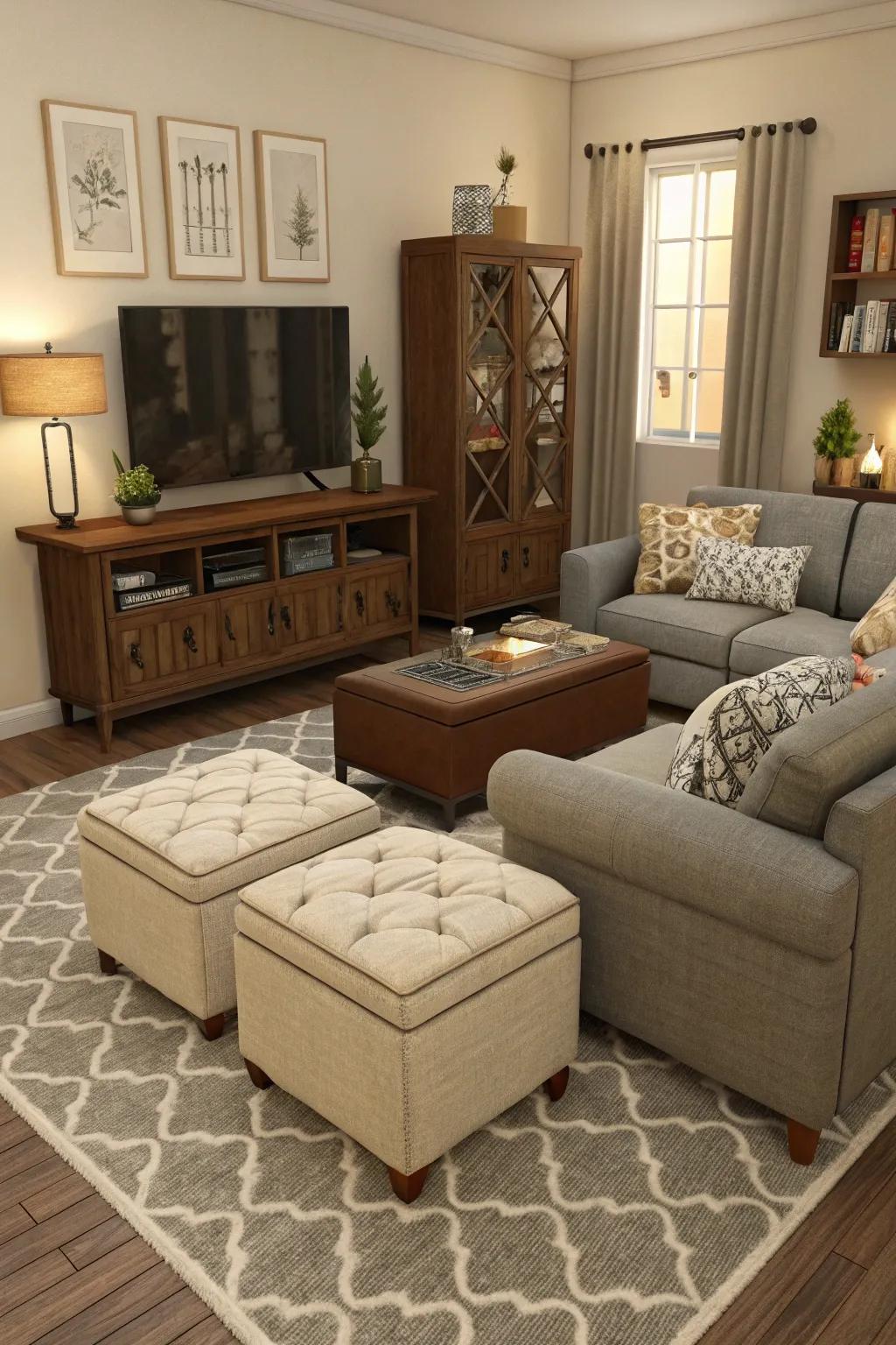 Boost style and utility using functional furnishings in your Sims 4 living room.
