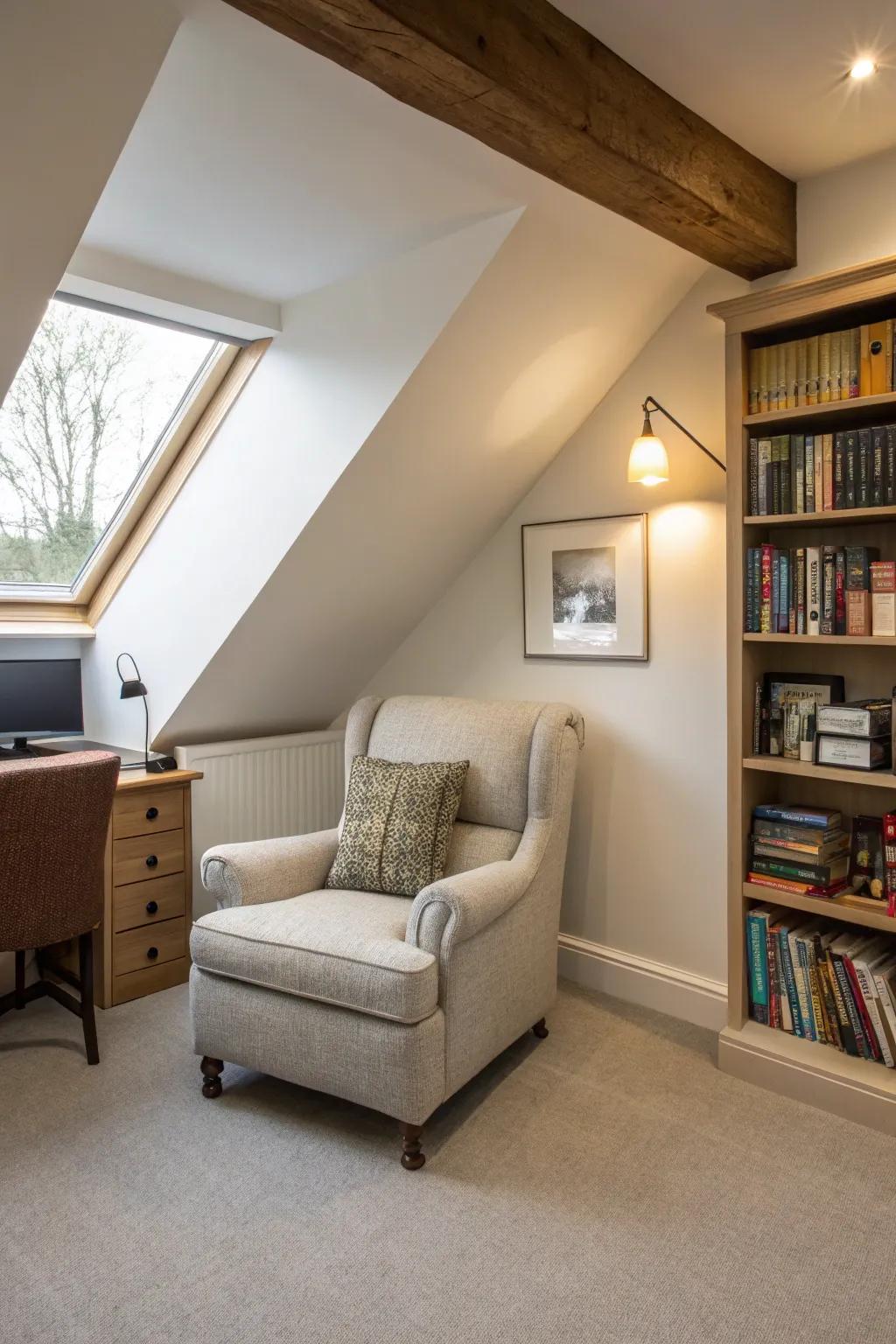 Developing a comfortable area for reading within your office space