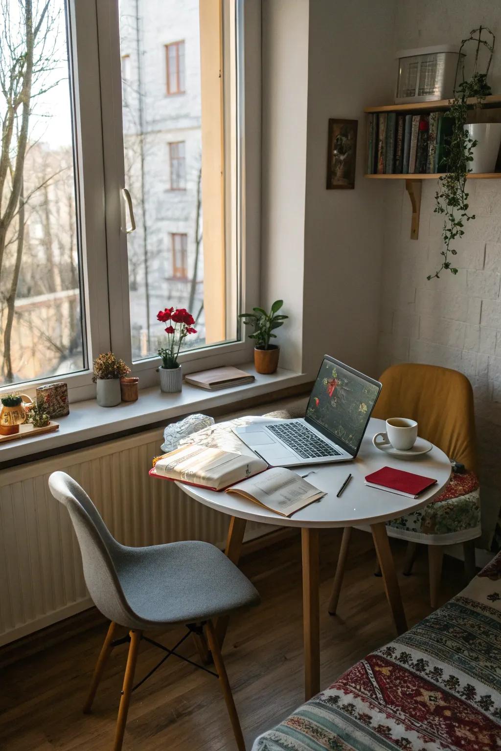 Rooms that have more than one use make the most of the space.