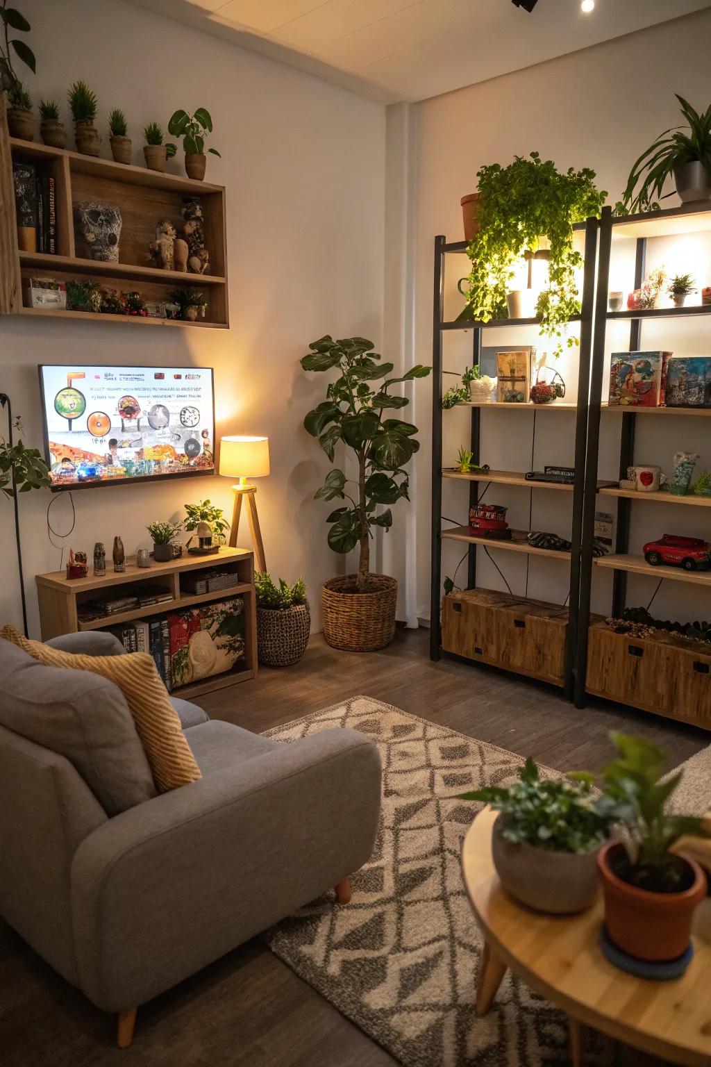 Decorations add a personal feel to your gaming room.