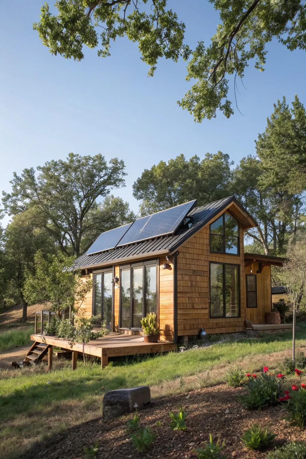 Sustainable existence in small houses is both ecologically mindful and pleasurable.